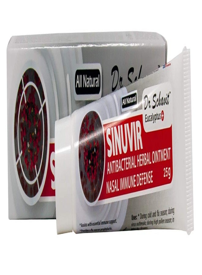 DR. SCHAVIT Eucalyptus+ SINUVIR - Herbal Nasal Ointment for Immune Defense. Natural Moisturizer Balm for Relief from Sore Dry Nose, Allergies, Cold Symptoms - 25g Tube - Image 1